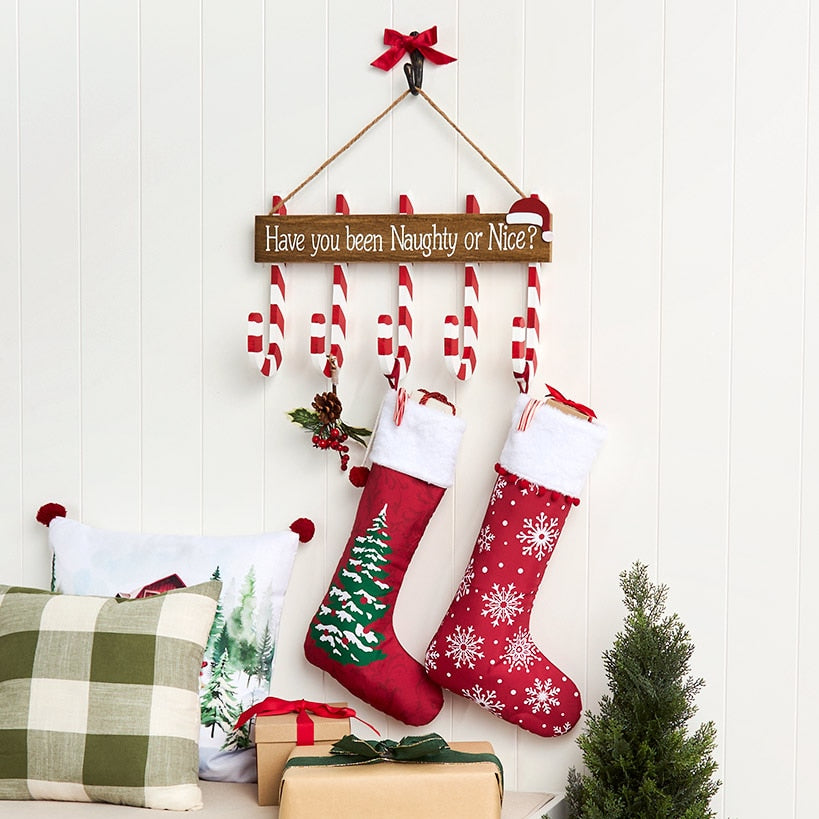 Candy Cane Stocking Holder