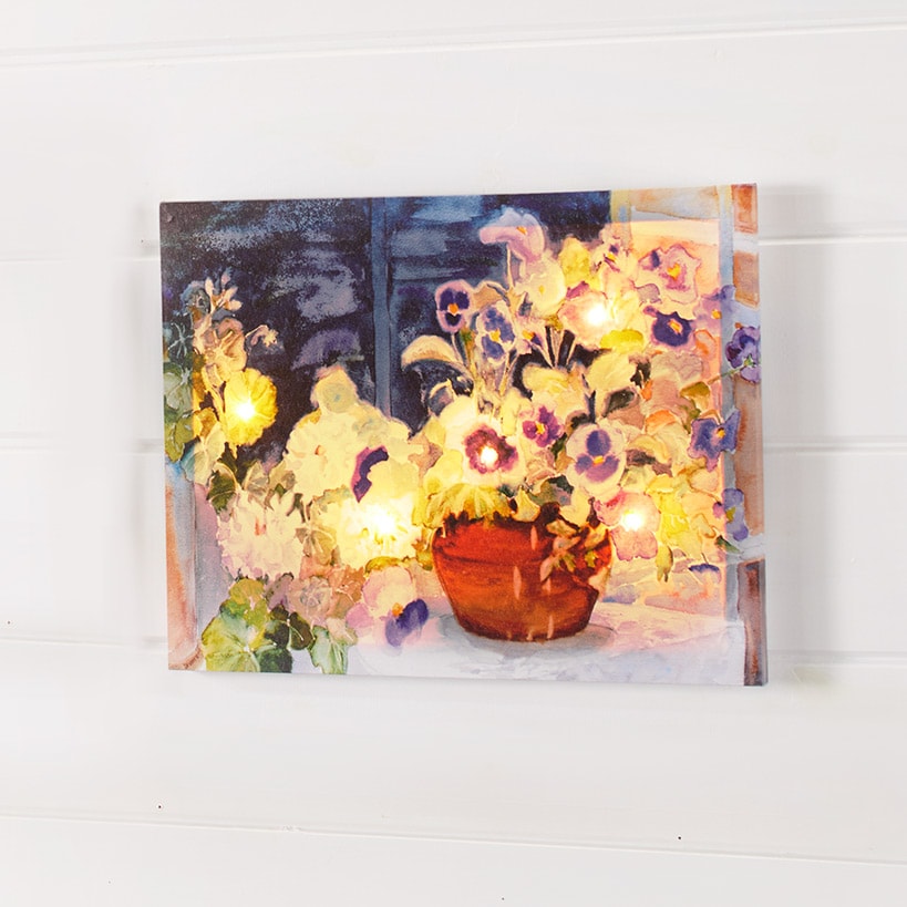 Lighted Indoor / Outdoor Canvas Wall Art