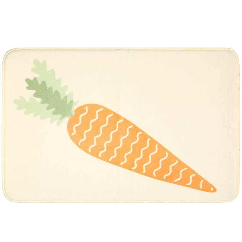Spring Carrots Shower Curtain, Bath Rug, Hand Towels, Valance, or Hooks