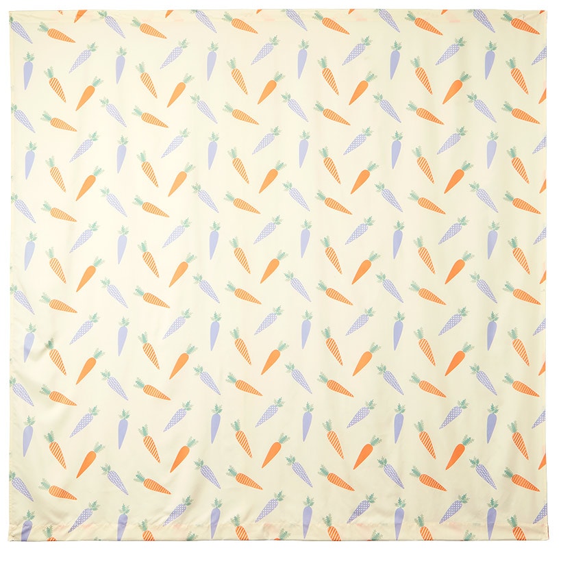 Spring Carrots Shower Curtain, Bath Rug, Hand Towels, Valance, or Hooks#select-item_shower-curtain