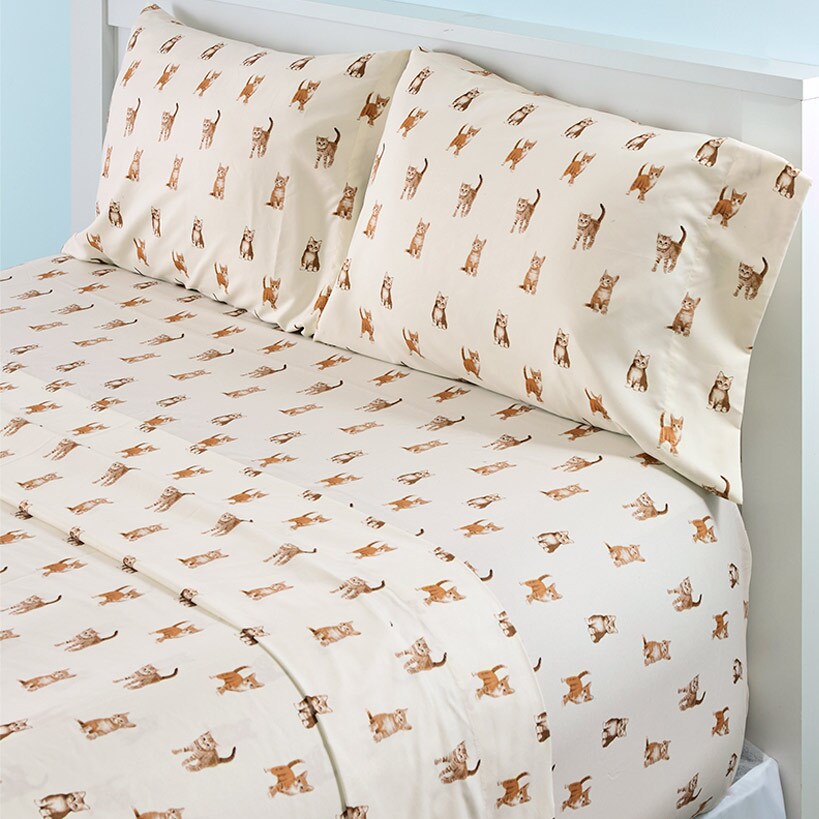 Ultra-Soft Microfiber Sheet Set Cats and Dogs