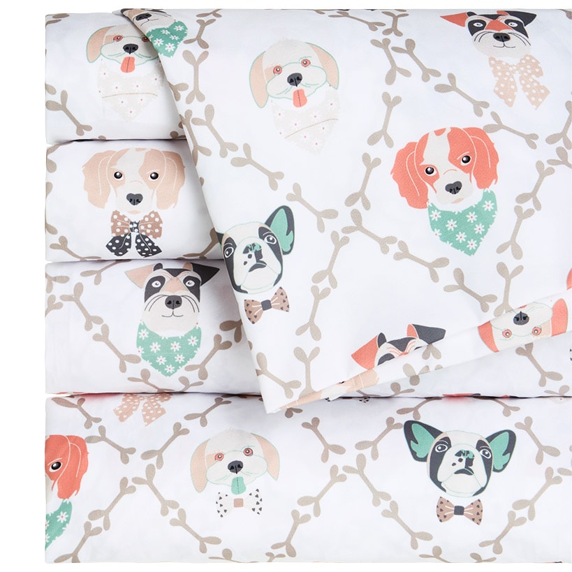 Ultra-Soft Microfiber Sheet Set Cats and Dogs