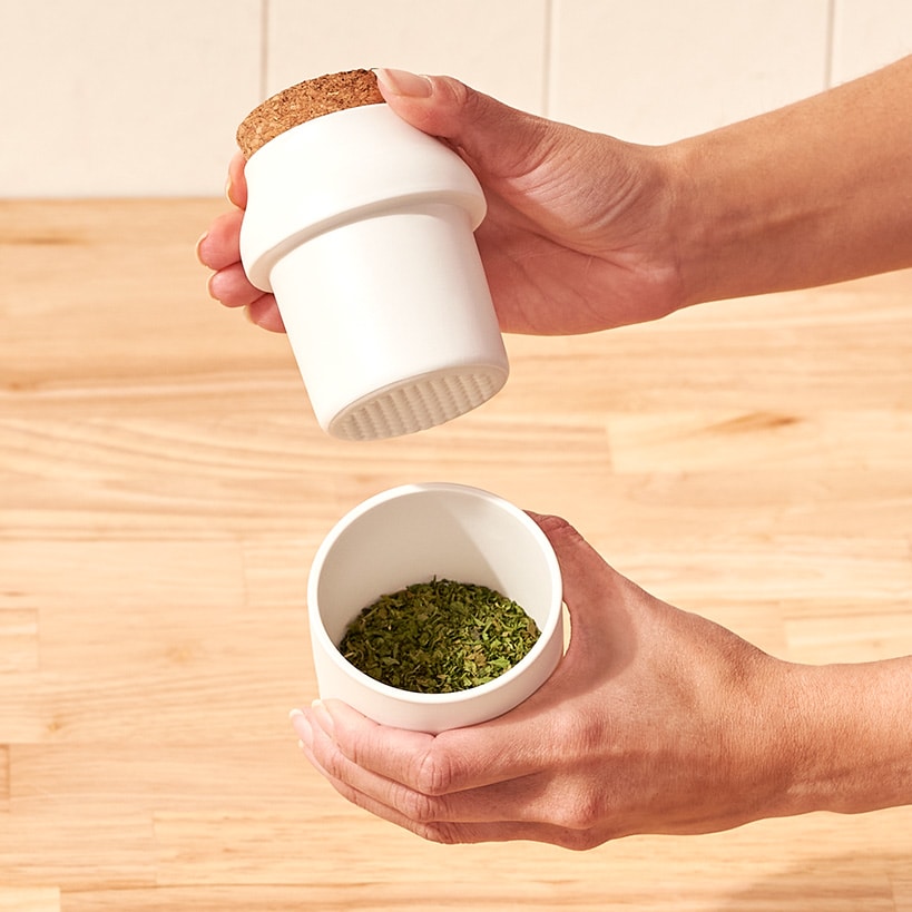 Ceramic Herb Grinder and Jar