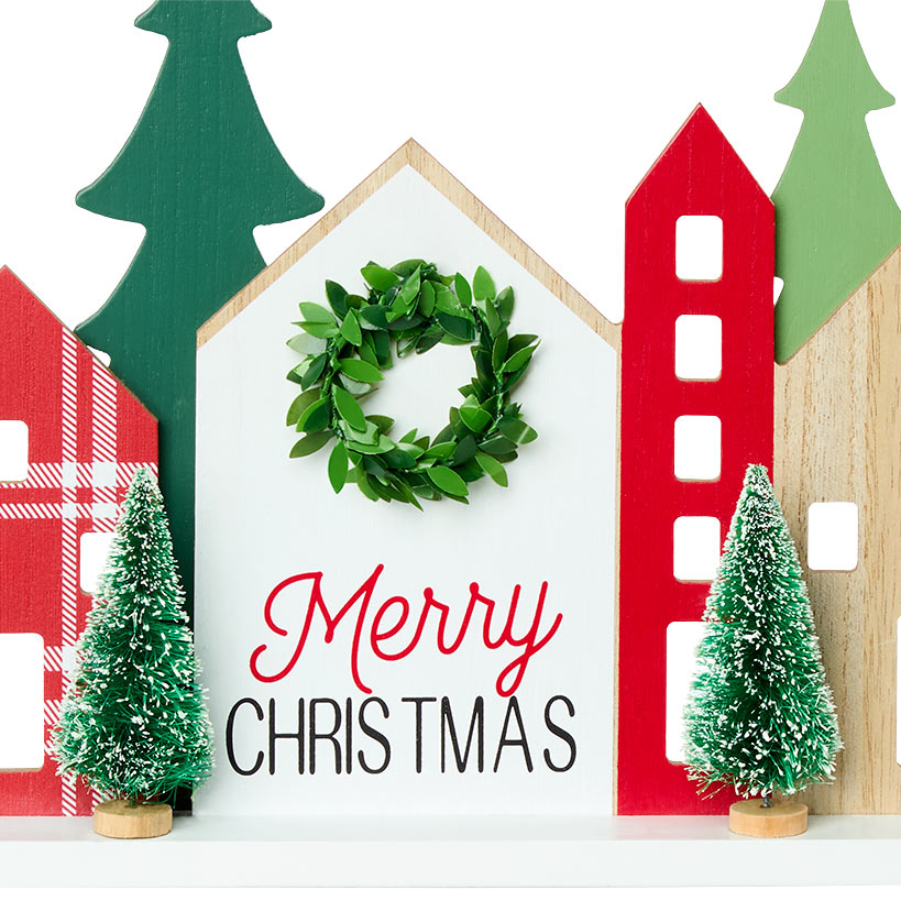 Christmas Wooden Tree Farm or Village Tabletop Décor#select-item_village