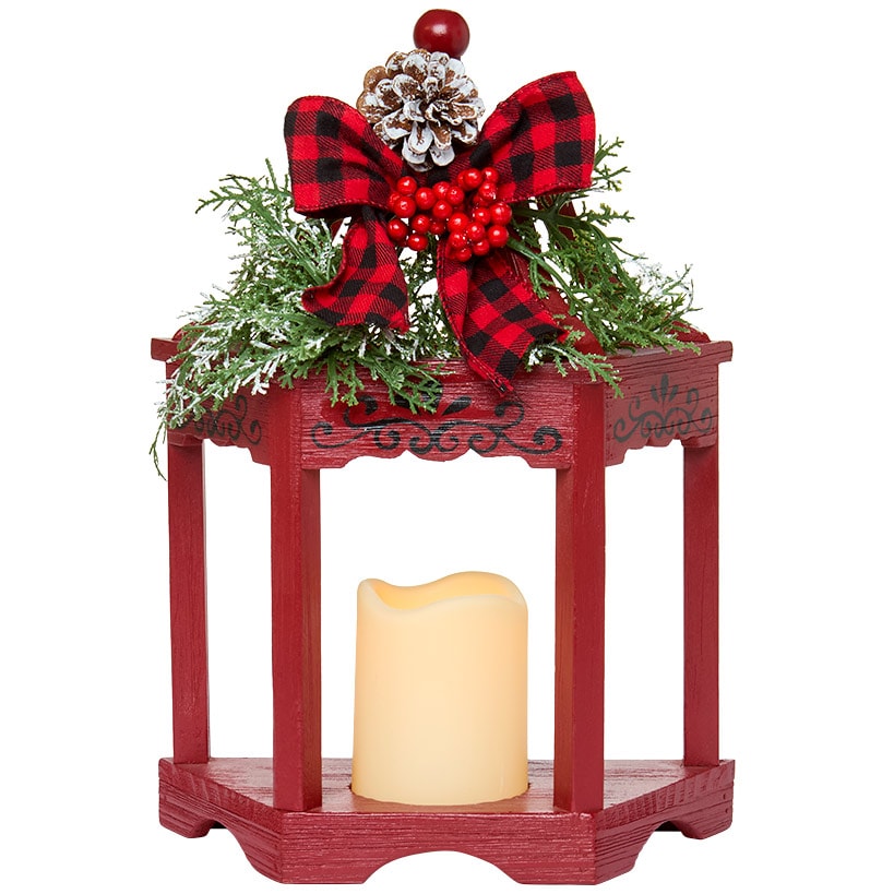 Country Christmas LED Single Lantern