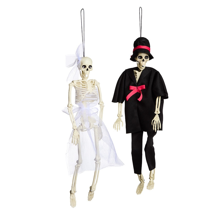 Classic Poseable Skeleton Wedding Couple