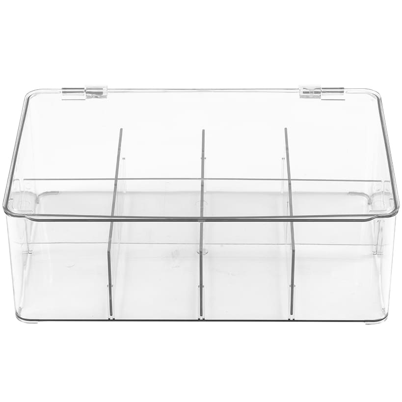 Adjustable 8-Compartment Storage Container