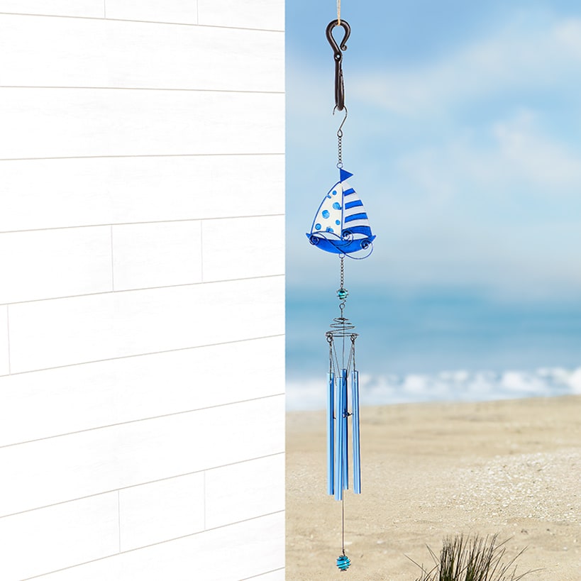 Coastal Windchime Sailboat or Seahorse