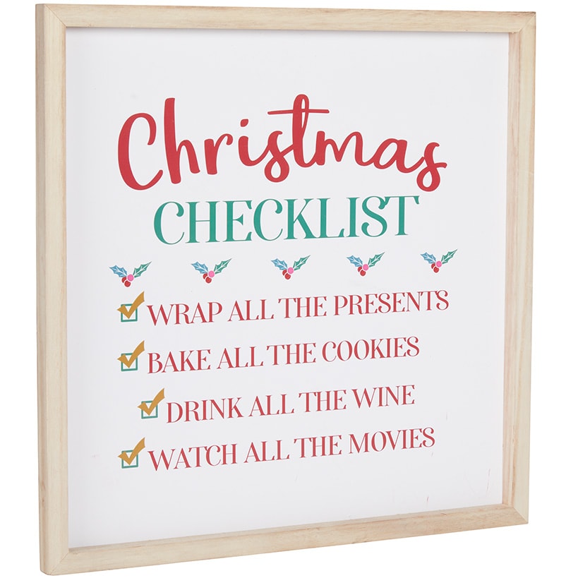 Checklist Wall Art