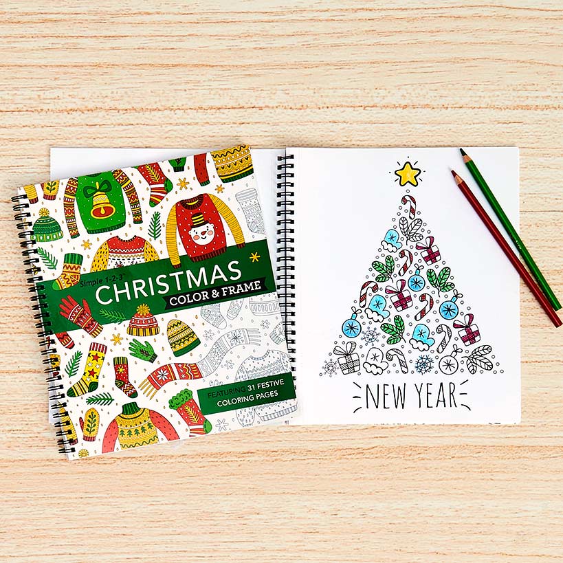 Simple 1-2-3 Color & Frame Coloring Books