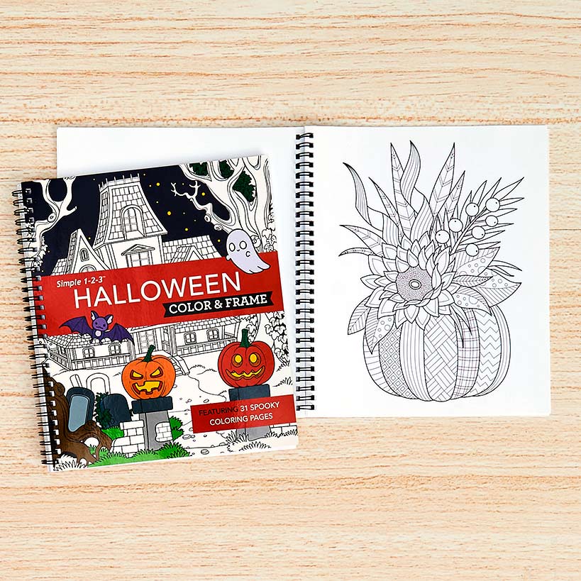 Simple 1-2-3 Color & Frame Coloring Books
