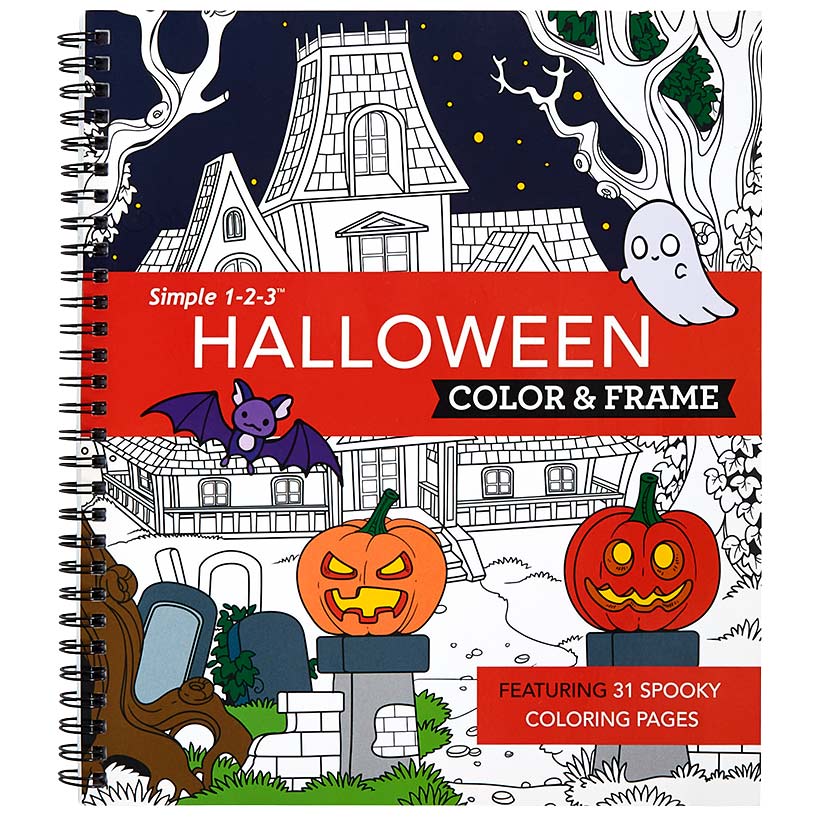 Simple 1-2-3 Color & Frame Coloring Books