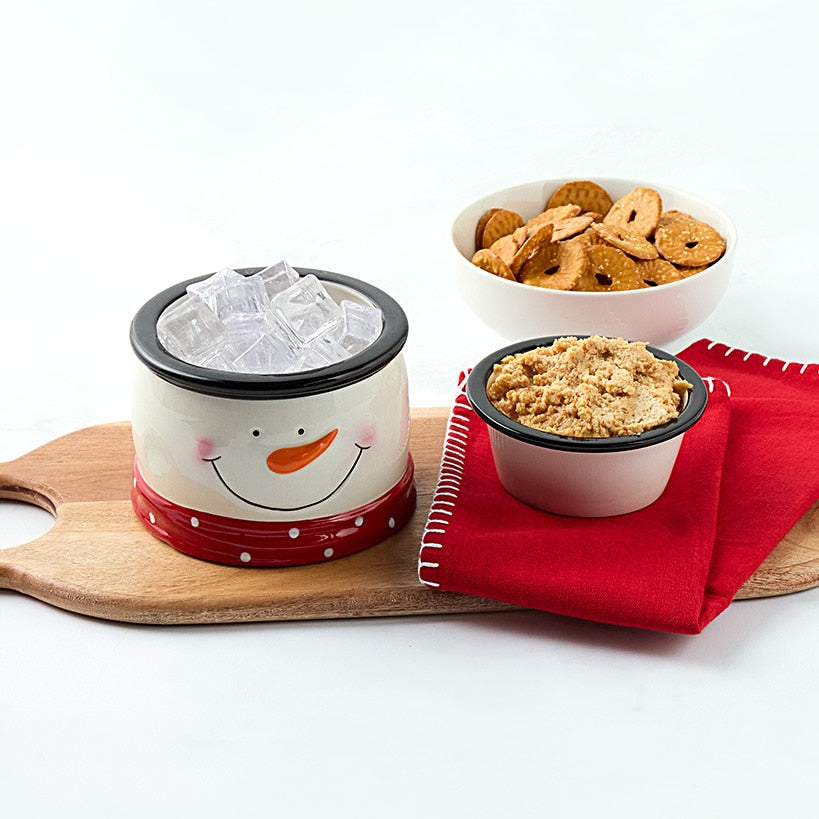 Festive Cool or Warm Dip Server