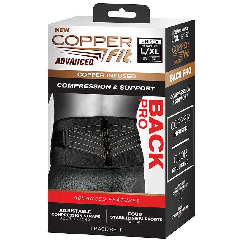 Copper Fit® Advanced Back Pro - Back Support, Unisex with Anti-Odor Fabric