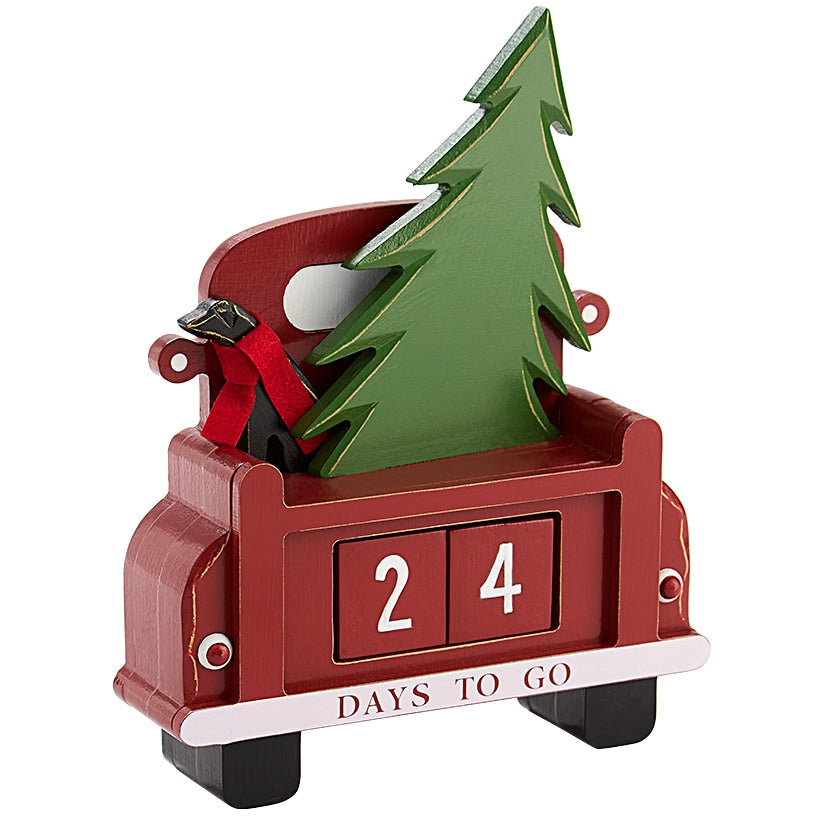 Countdown to Christmas Calendar - Red Barn or Red Truck