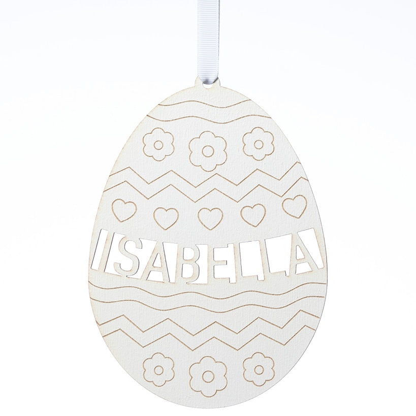 Personalized Easter DIY Wood Egg