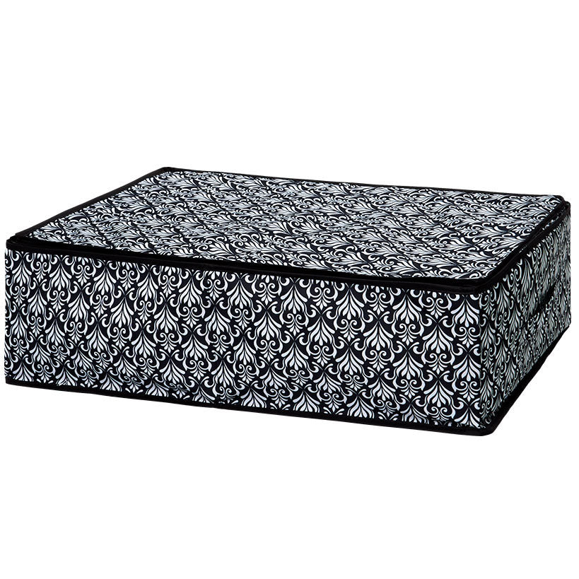 Damask Bedroom or Closet Storage Bin Organizer