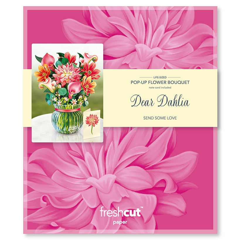 Dear Dahlia Pop-Up Flower Bouquet Card