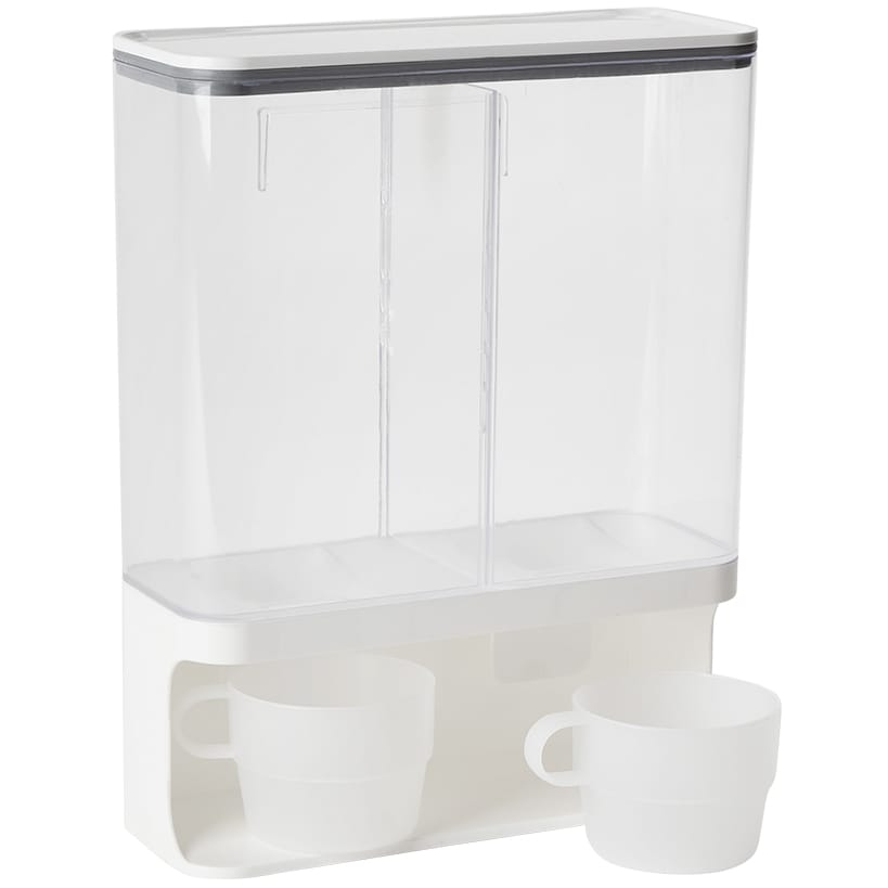 Laundry Dual Detergent Dispenser or Sliding Laundry Pod Storage Container