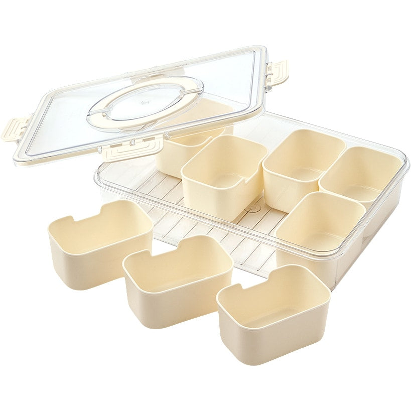 Snackle Box Divided Serving Tray with Lid