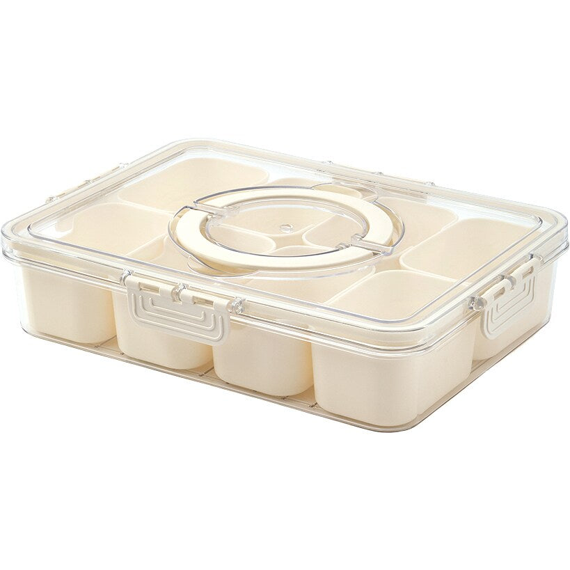 Snackle Box Divided Serving Tray with Lid