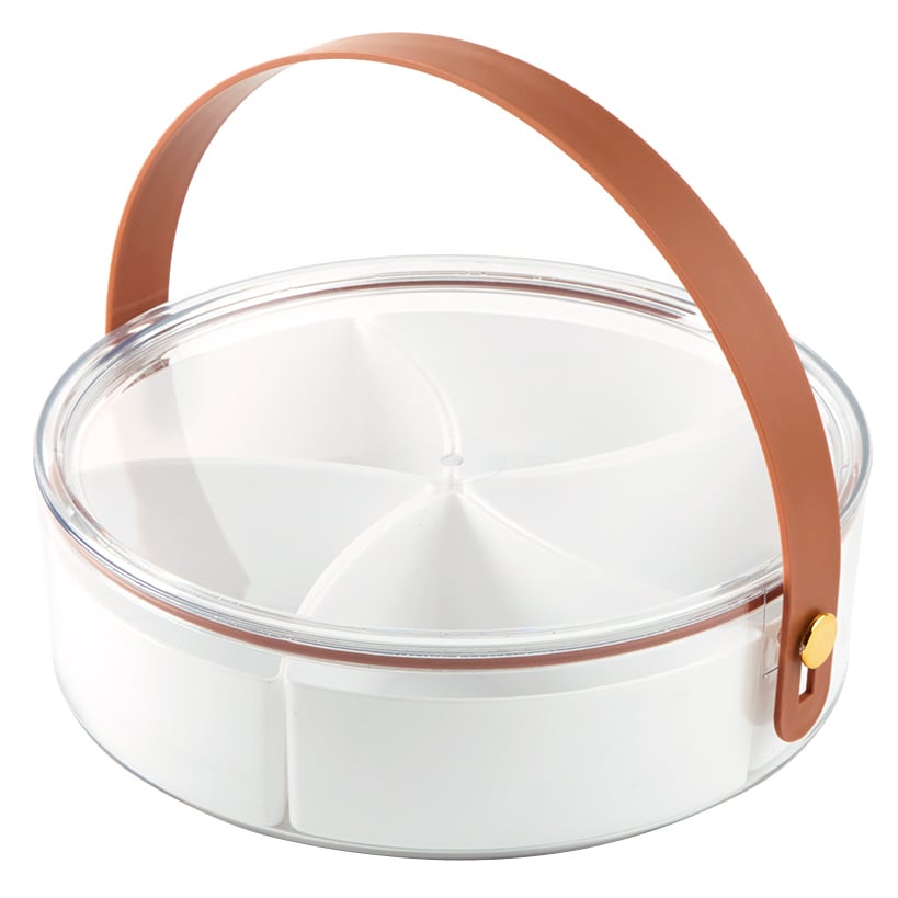 Portable Divided Snackle Box Tray and Scoop