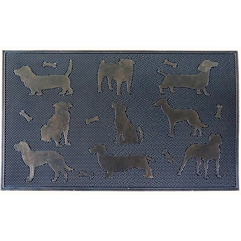 Dog Bone Rubber Doormat