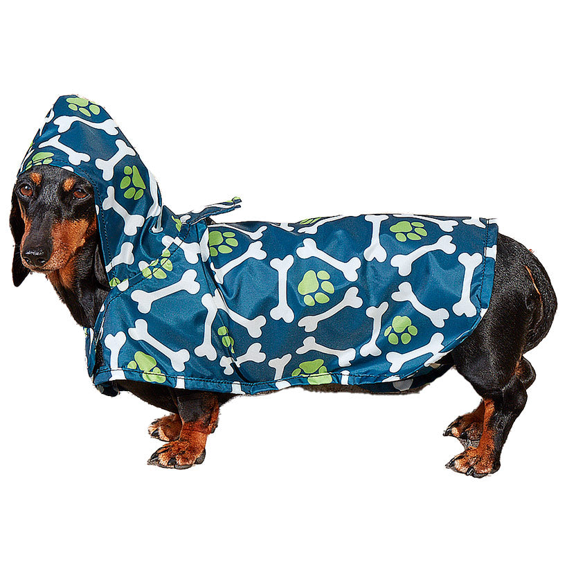 Dog Rain Poncho - Water-Resistant with Secure Belly Strap