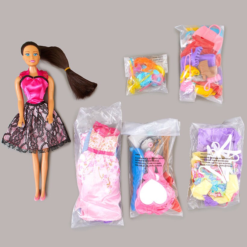 Doll with 100 Accessories