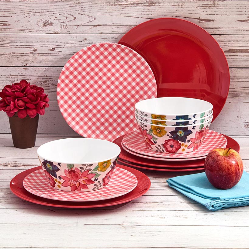 Dolly Parton Country Melamine Dinnerware Set - 12-Pc.