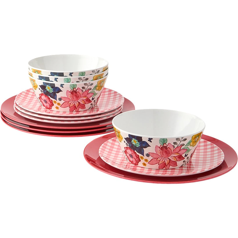Dolly Parton Country Melamine Dinnerware Set - 12-Pc.