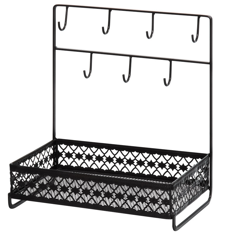 Dresser Top Organizer with Hooks