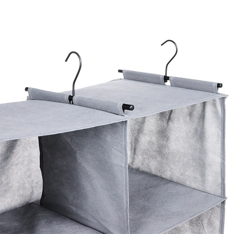 Closet Organizer with Hanging Bar for Clothes
