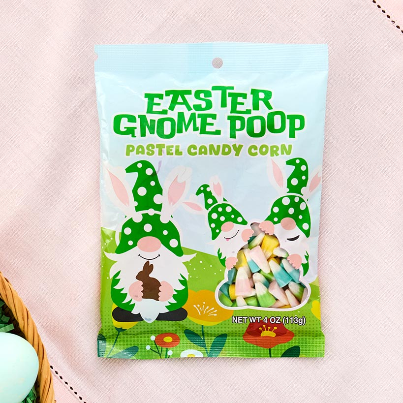 Easter Gnome Poop Candy 4oz. - Jelly Beans, Candy Corn, or Gummy Eggs