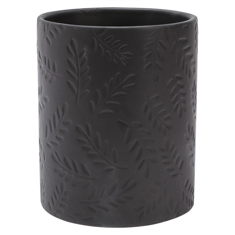 Embossed Kitchen Tool Crock Decorative Utensil Holder