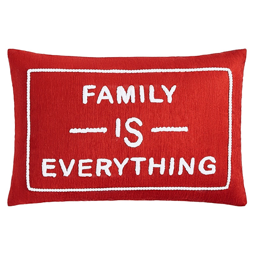 Thankful Harvest Embroidered Decorative Pillow