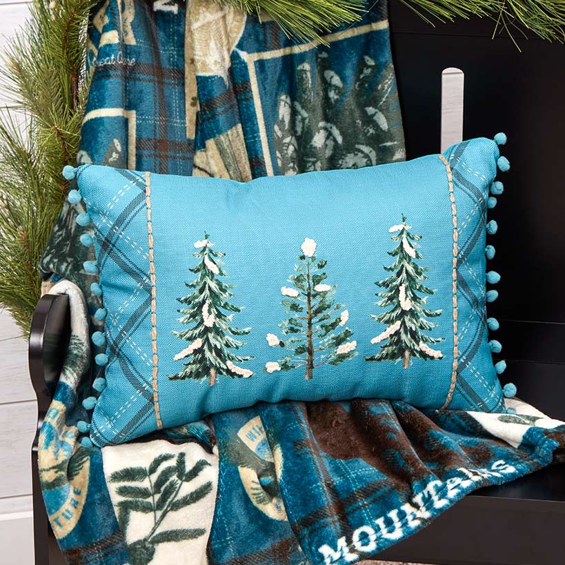 Wildlife Explorer Embroidered Decorative Pillow