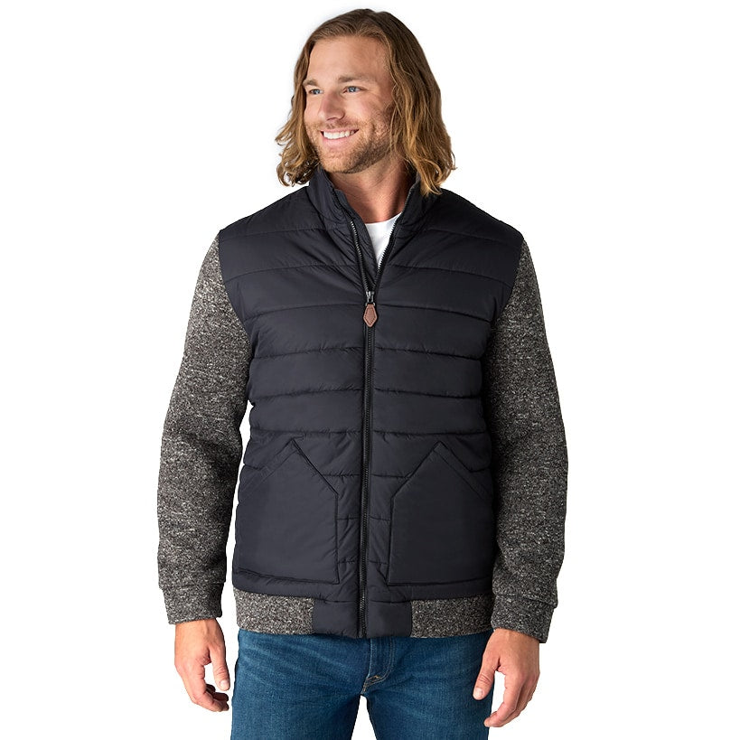 Evoke Men's Sweater Fleece Puffer