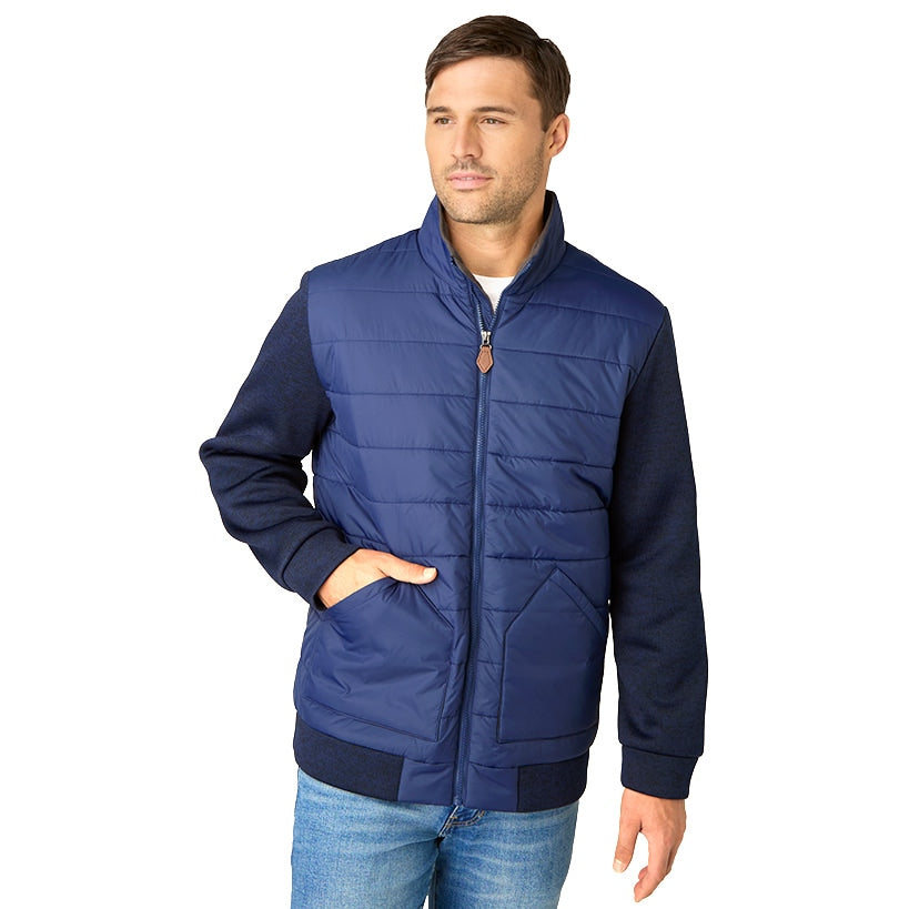 Evoke Men's Sweater Fleece Puffer