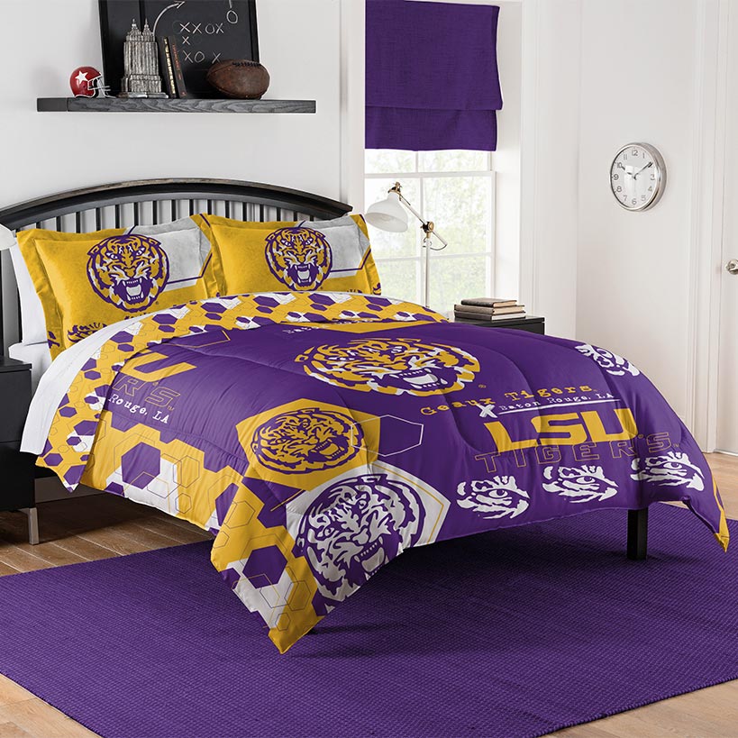 NCAA Hexagon Comforter Set