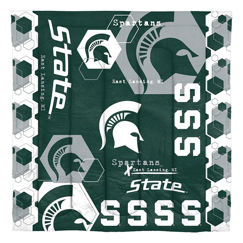 NCAA Hexagon Comforter Set