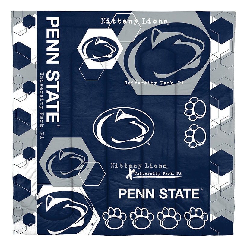 NCAA Hexagon Comforter Set