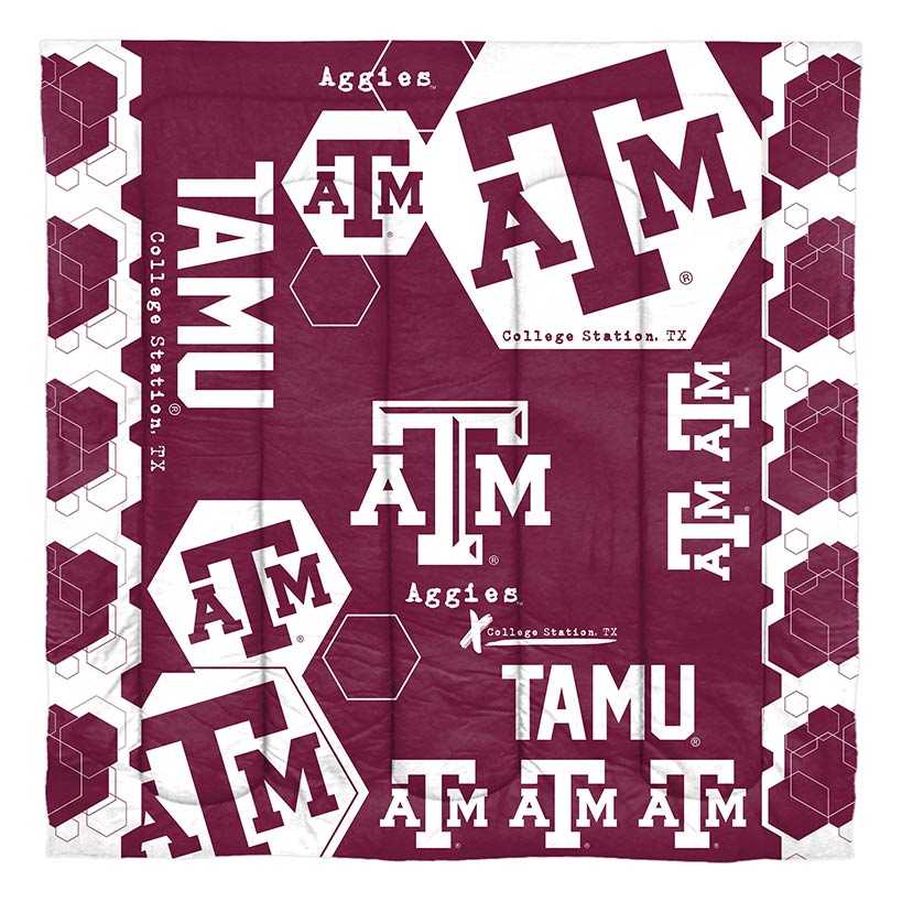 NCAA Hexagon Comforter Set