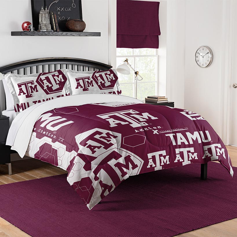 NCAA Hexagon Comforter Set
