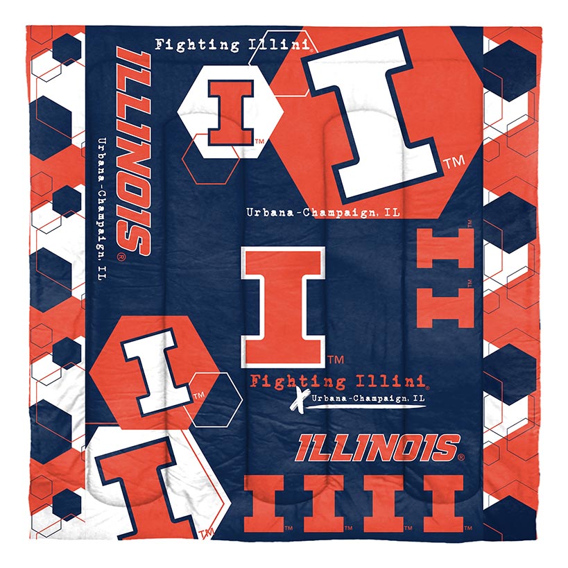 NCAA Hexagon Comforter Set