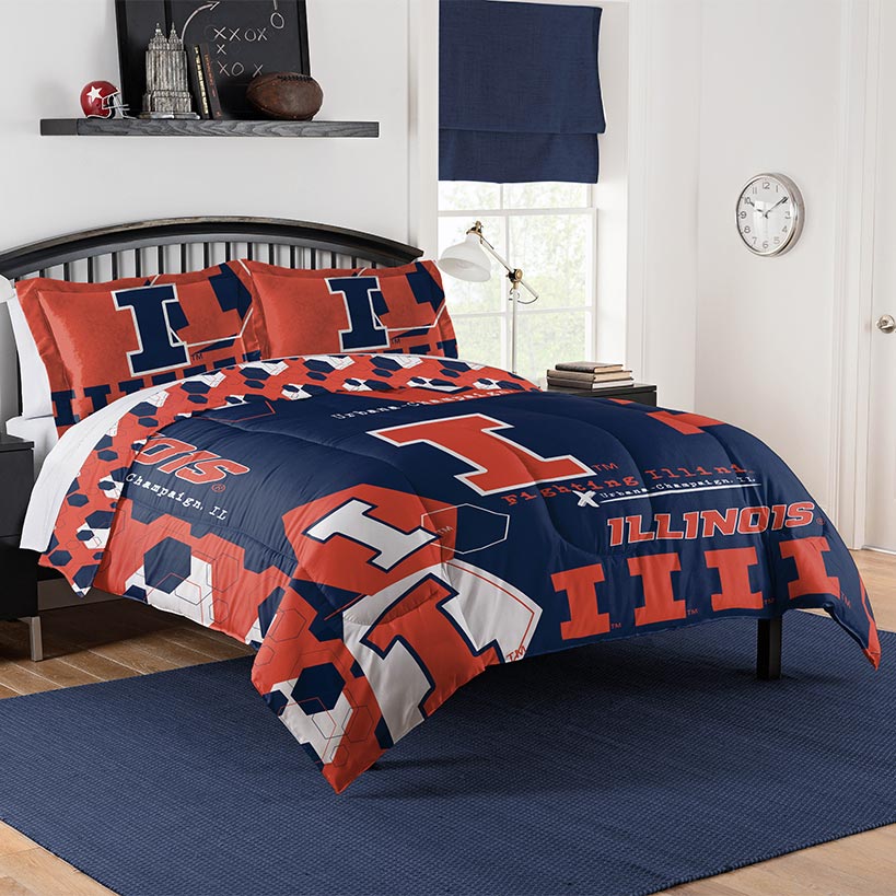 NCAA Hexagon Comforter Set