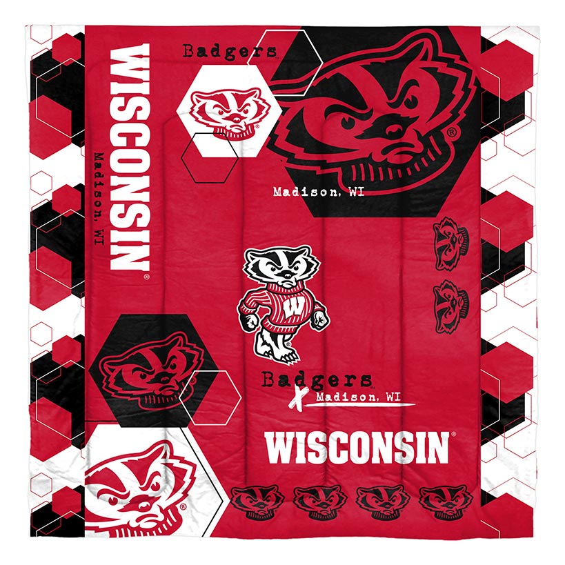 NCAA Hexagon Comforter Set