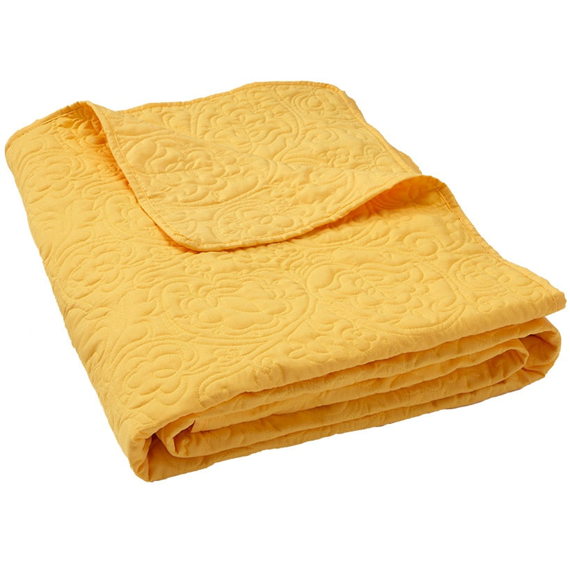 Quilted Paisley Sham Vibrant Yellow