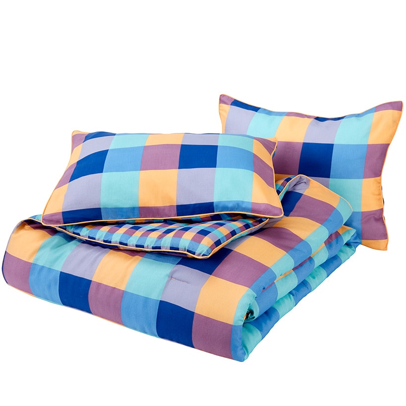 Summer Buffalo Plaid Reversible Comforter Set or Accent Pillow