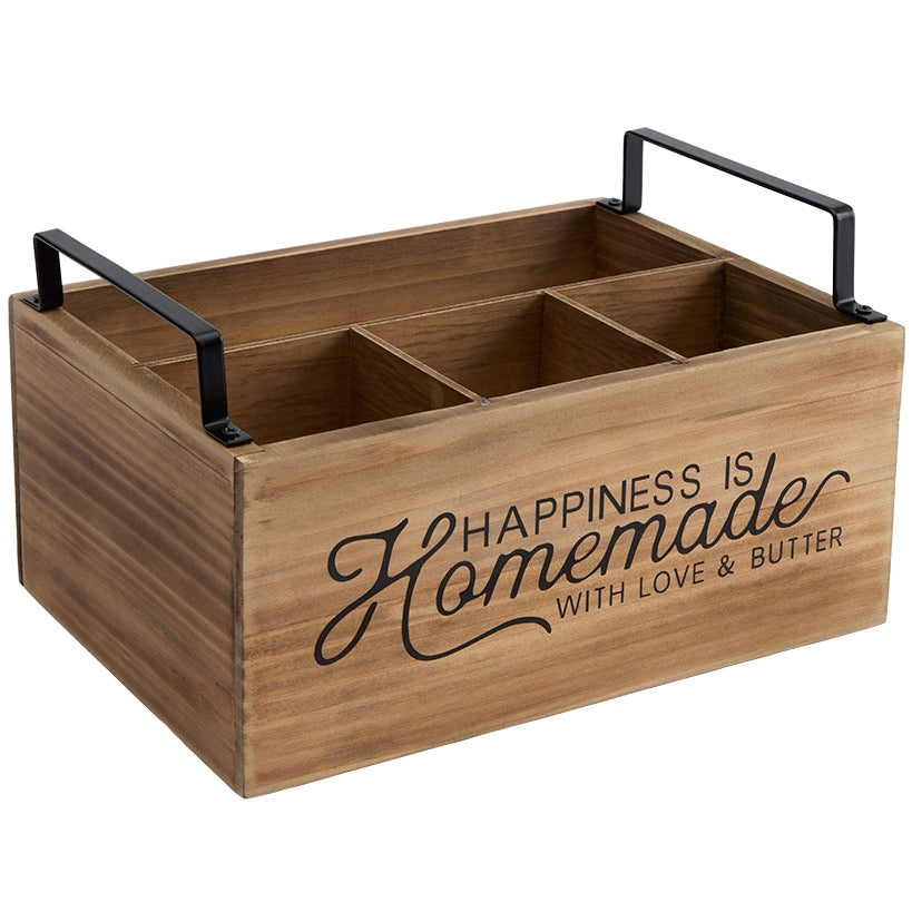 Flatware Caddy with Napkin Holder